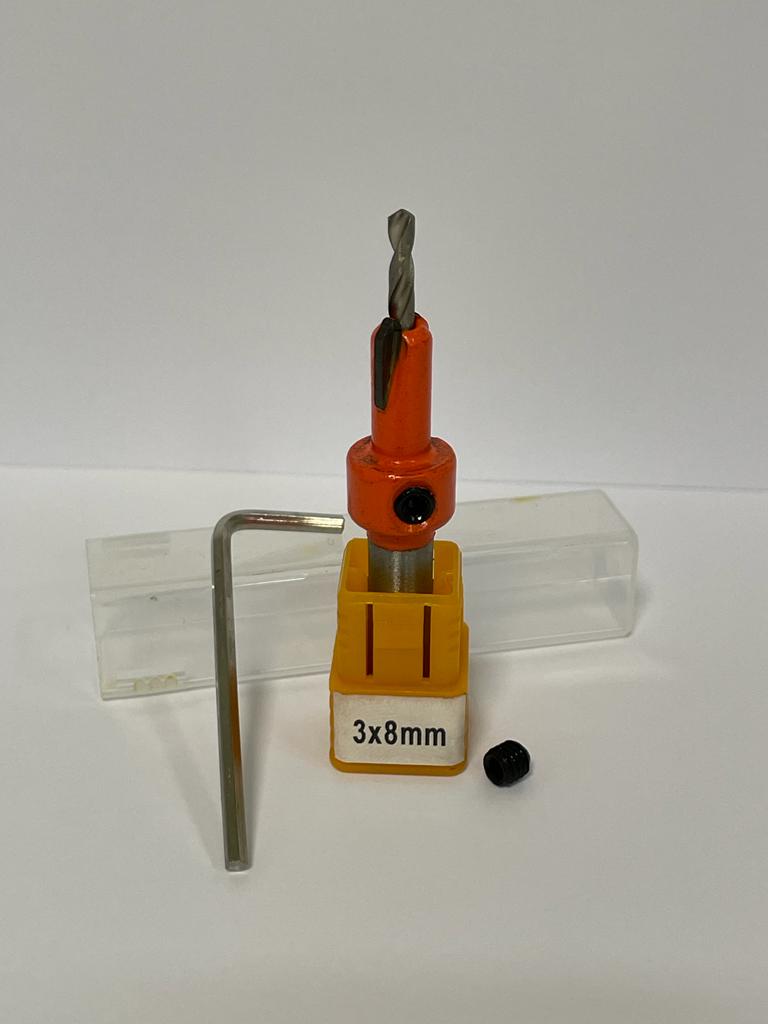 AVELLANADOR DE WIDIA 3MM/8MM