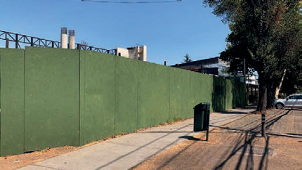 PLACA OSB TAPUME 10MM 2.20X1.22M PINT. VERDE (IDEAL CERCO)