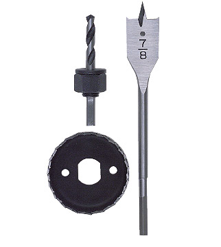 JUEGO 3 PIEZAS P/INST.CERRADURA 7/8" TIMBERLINE (650-100)